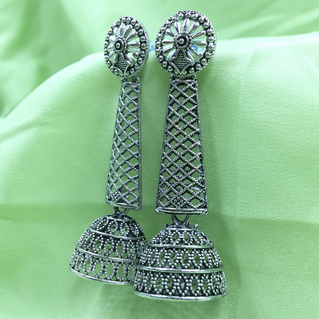 Kasturi , elegant Matte Gold finish Temple Jumka earrings for women -L –  www.soosi.co.in